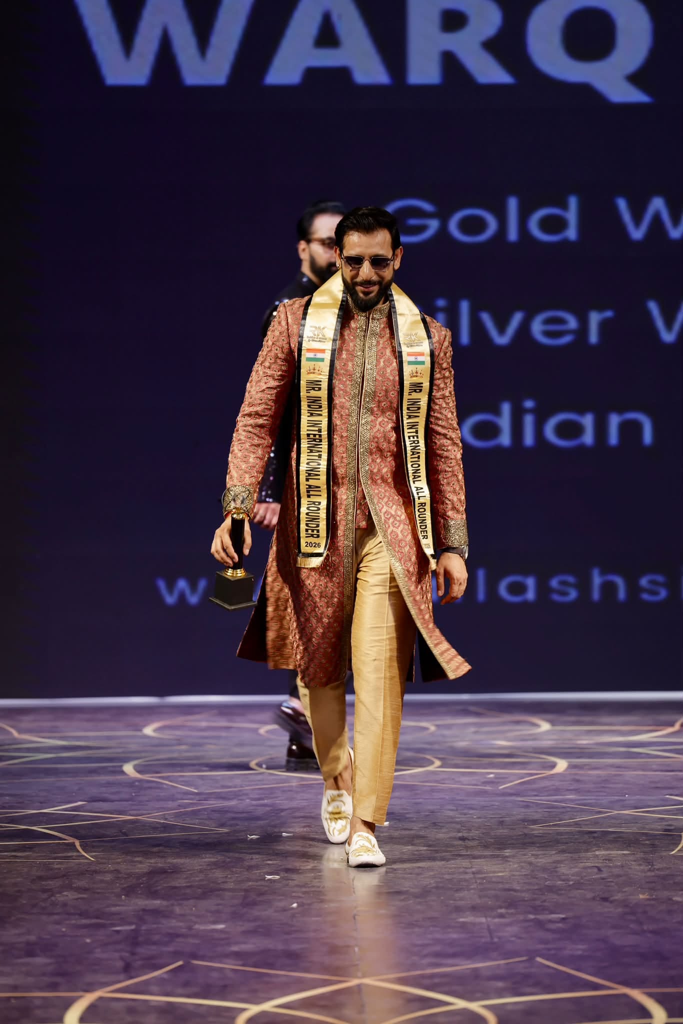 On the runway, Mr. India International All Rounder 2026